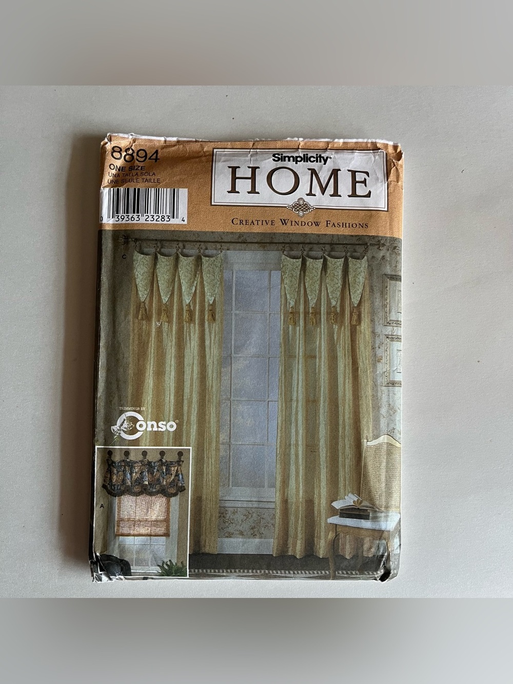 Simplicity Home 8894 Creative Window Fashions Window Treatments Sewing Pattern
